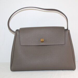 NWOT KHAITE Audrey Calf Pebble Leather Tote Shoulder Bag Elephant